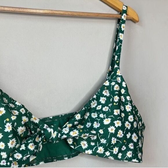 Alyssa ModCloth XL Bikini Floral Top Green Flora - Picture 4 of 7